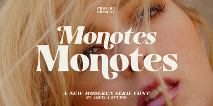 Monotes Font Poster 1