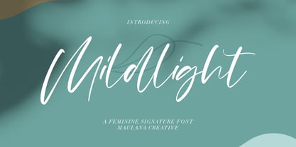Mildlight Font Poster 1