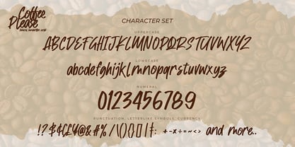 Coffee Please Font Poster 5