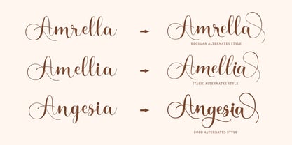Angesia Font Poster 7