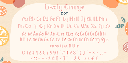 Lovely Orange Fuente Póster 9