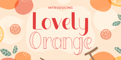 Lovely Orange Font Poster 1