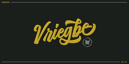 Vriegbe Script Font Poster 1