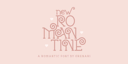 New Romantine Font Poster 1