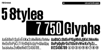 FUD Grotesk Font Poster 2