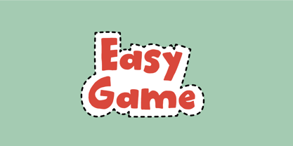 Easy Game Font Poster 1