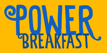 Power Breakfast Font Poster 1