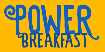 Power Breakfast Fuente Póster 1