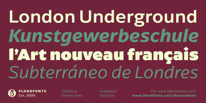 Arpona Sans Font Poster 3