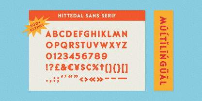 Hittedal Font Poster 8
