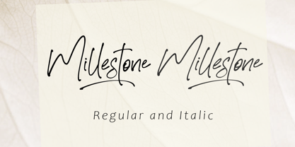 Millestone Font Poster 6