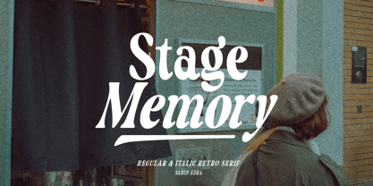 Stage Memory Font Poster 1