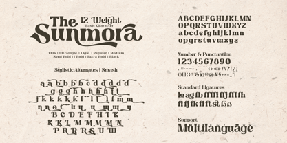 The Sunmora Font Poster 11