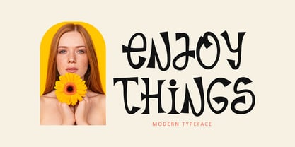 Enjoy Things Fuente Póster 1