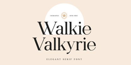 Walkie Valkyrie Font Poster 1