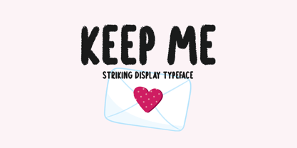 Keep Me Font Poster 1