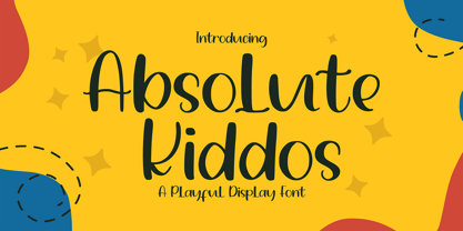 Absolute Kiddos Font Poster 1