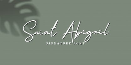 Saint Abigail Font Poster 1