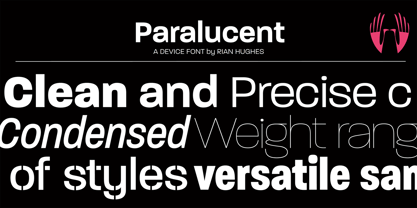 Paralucent Font Poster 1