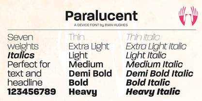 Paralucent Font Poster 10