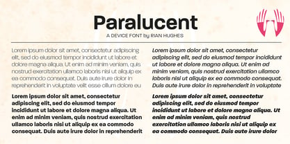 Paralucent Font Poster 9