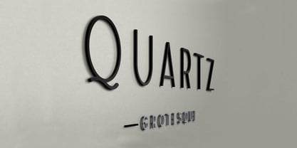 Quartz Grotesque Font Poster 5