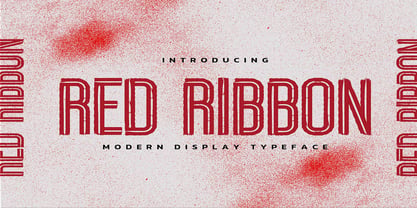 Red Ribbon Font Poster 1