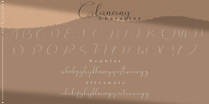 Glancing Font Poster 5