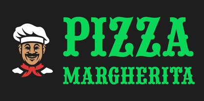 Pizza Font Poster 4