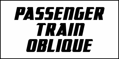 Passenger Train JNL Font Poster 4