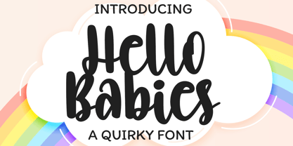 Hello Babies Font Poster 1