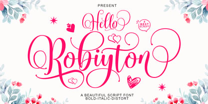 Hello Robiyton Font Poster 1
