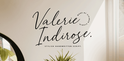 Valerie Indirose Font Poster 1