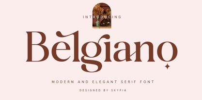 Belgiano Serif Font Poster 1