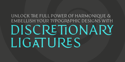 Harmonique Font Poster 11