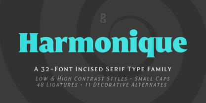 Harmonique Font Poster 1