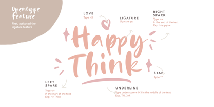 Happy Pink Font Poster 3