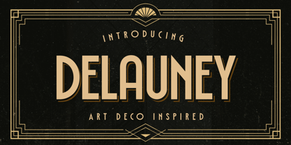 Delauney Font Poster 1