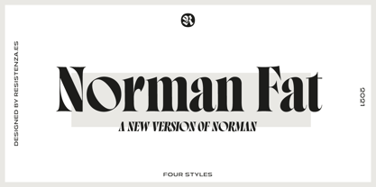 Norman Fat Font Poster 1