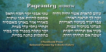Pageantry Hebrew Font Poster 6