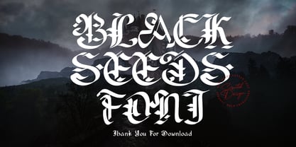 Blackseed Font Poster 9