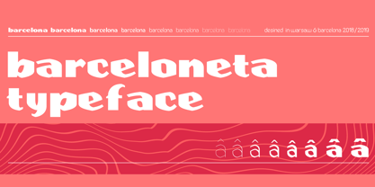 Barceloneta Font Poster 1