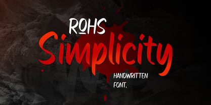 ROHS Simplicity Font Poster 1
