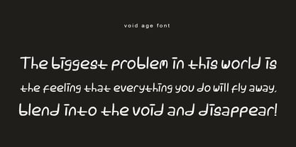 Void Age Font Poster 3