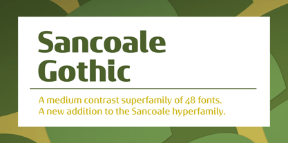 Sancoale Gothic Font Poster 1