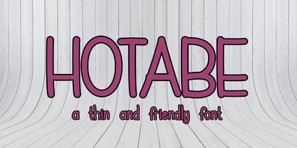 Hotabe Font Poster 1