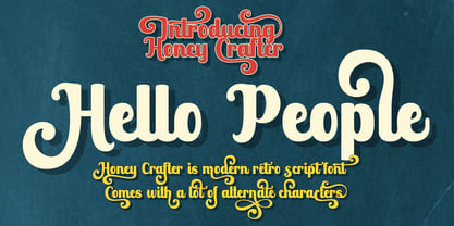Honey Crafter Font Poster 2