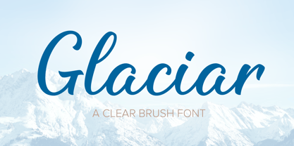 Glaciar Font Poster 1