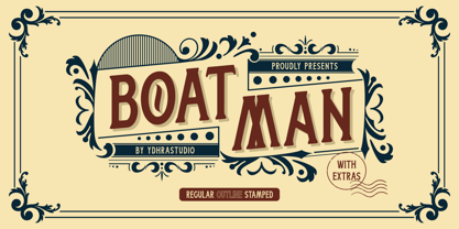 Boatman Font Poster 1