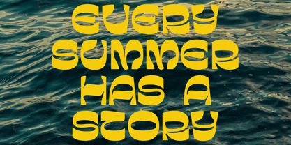 Summer Glow Font Poster 2